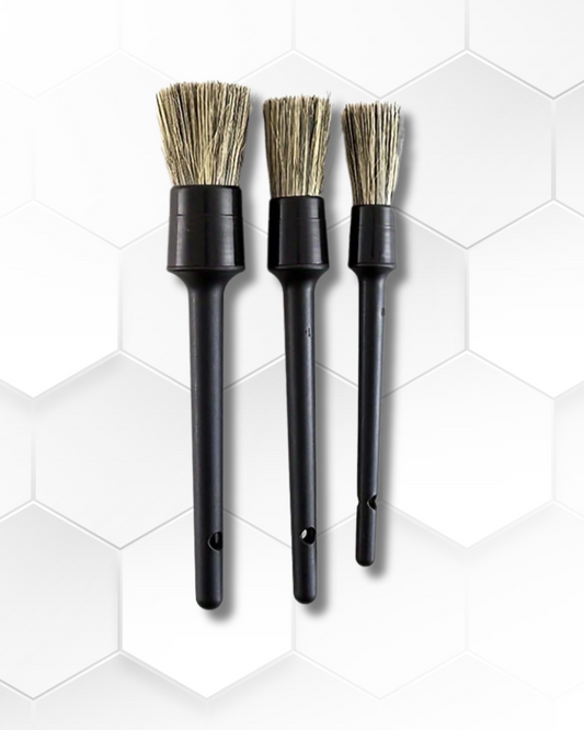 LUXX Detail Brush Set Horsehair – zachte paardenhaar borstels voor kwetsbare oppervlakken