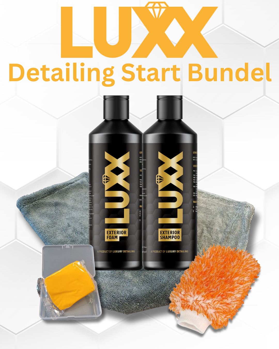 LUXX Detailing Start Bundel – basispakket voor complete auto detailing en reiniging