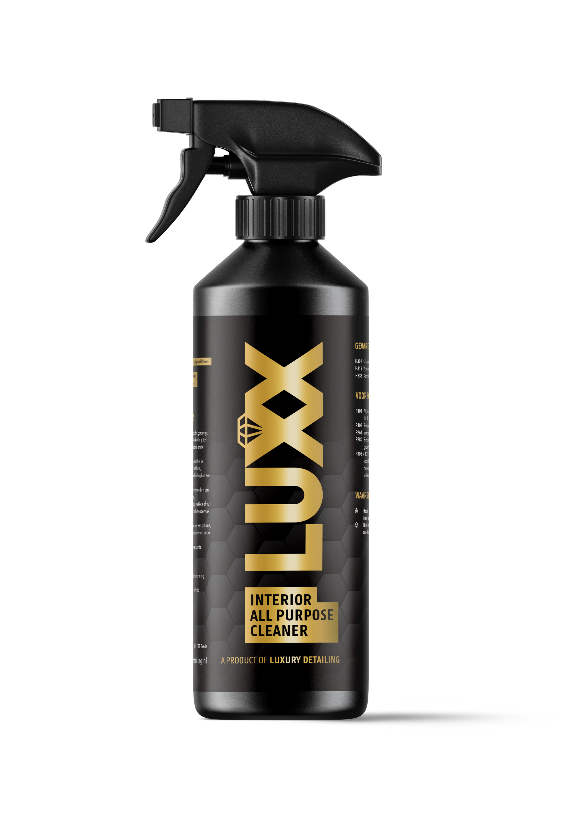LUXX Interior All Purpose Cleaner mockup – productafbeelding van universele interieurreiniger