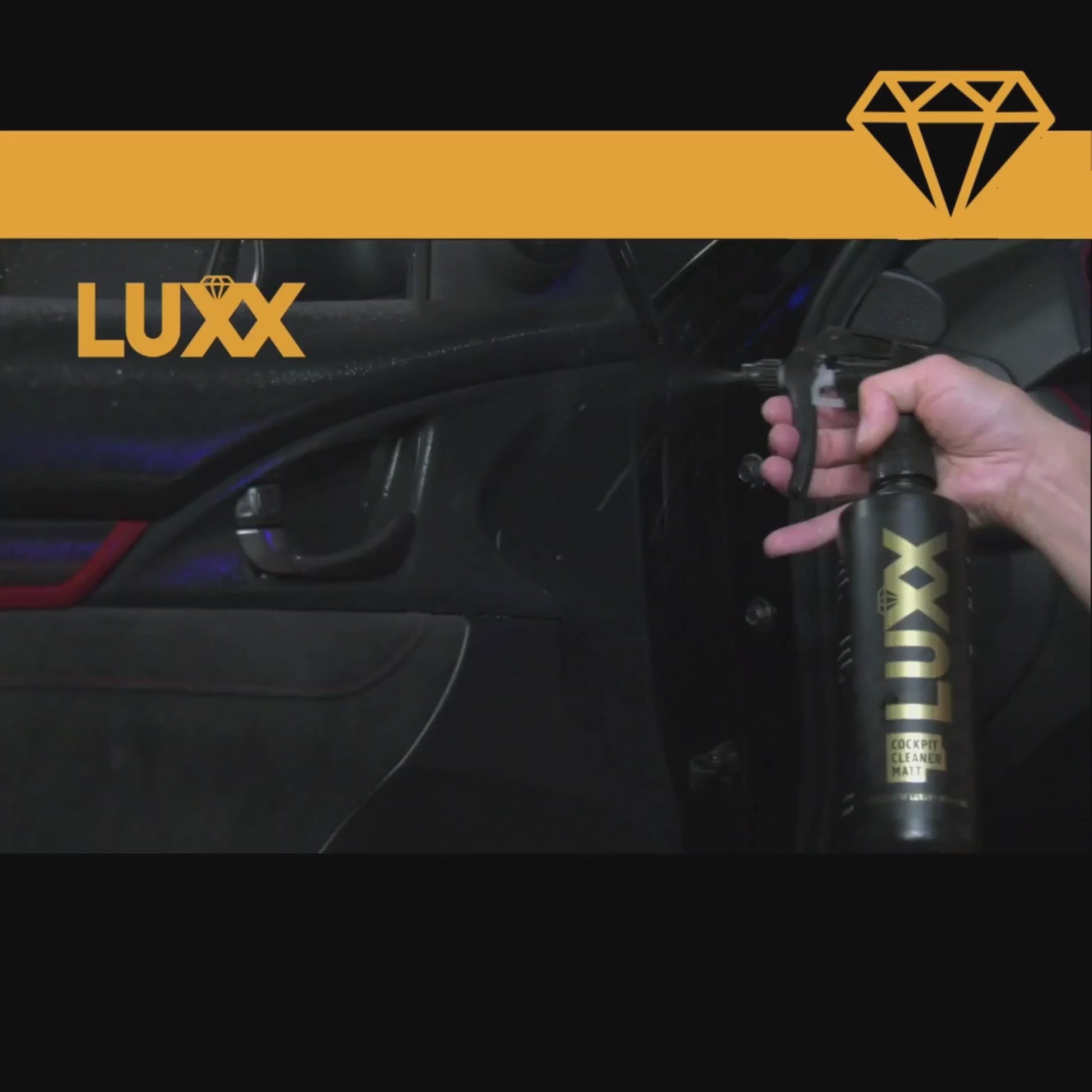 LUXX Cockpit Cleaner Matt – matte reiniger voor dashboard en interieur kunststof