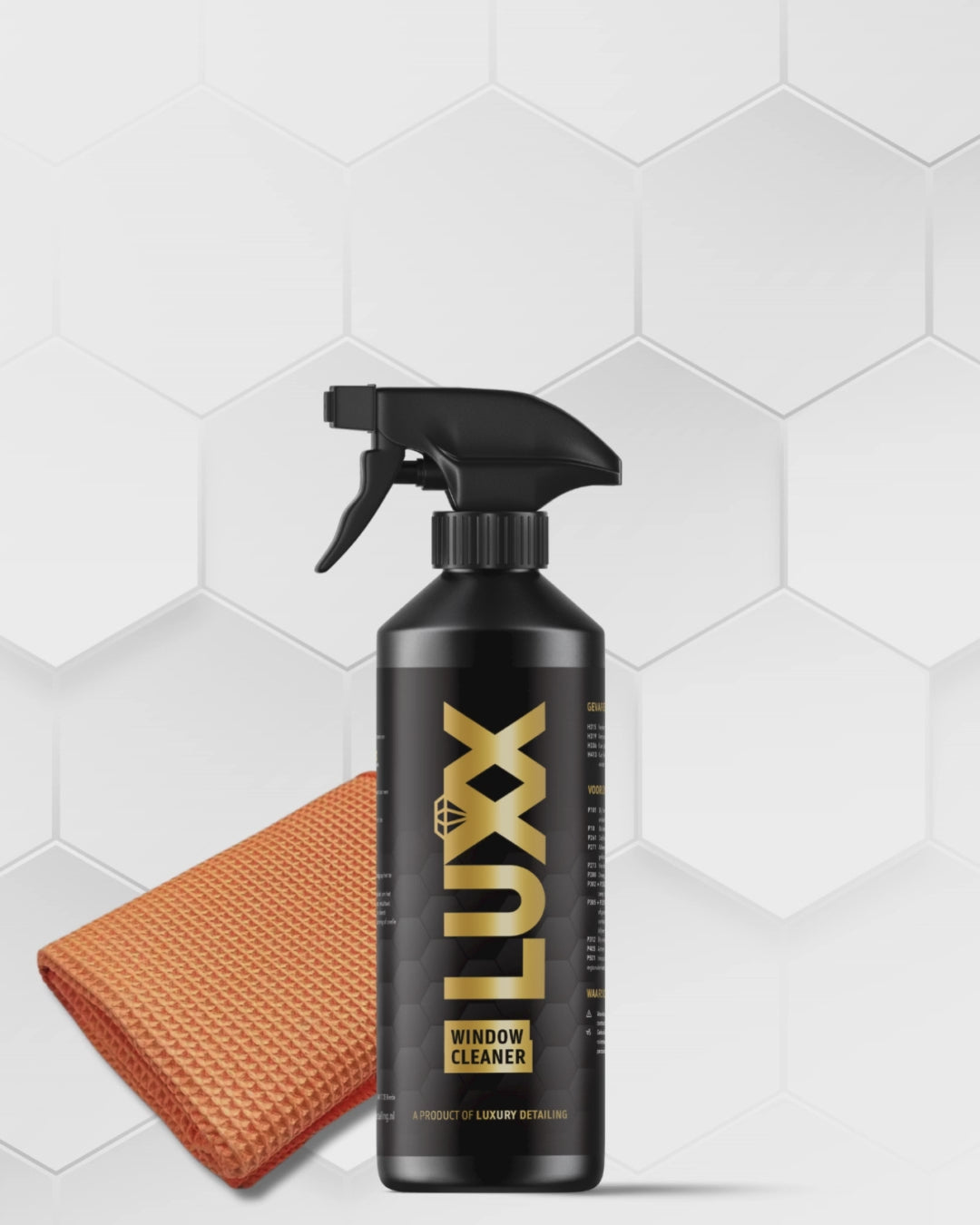 LUXX Glass Bundel – glasreiniger en microvezeldoeken voor streeploze autoruiten