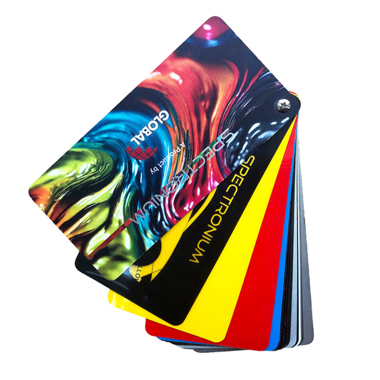 Global® PPF Spectronium Swatch – kleurenwaaier - Luxury Detailing professional window film