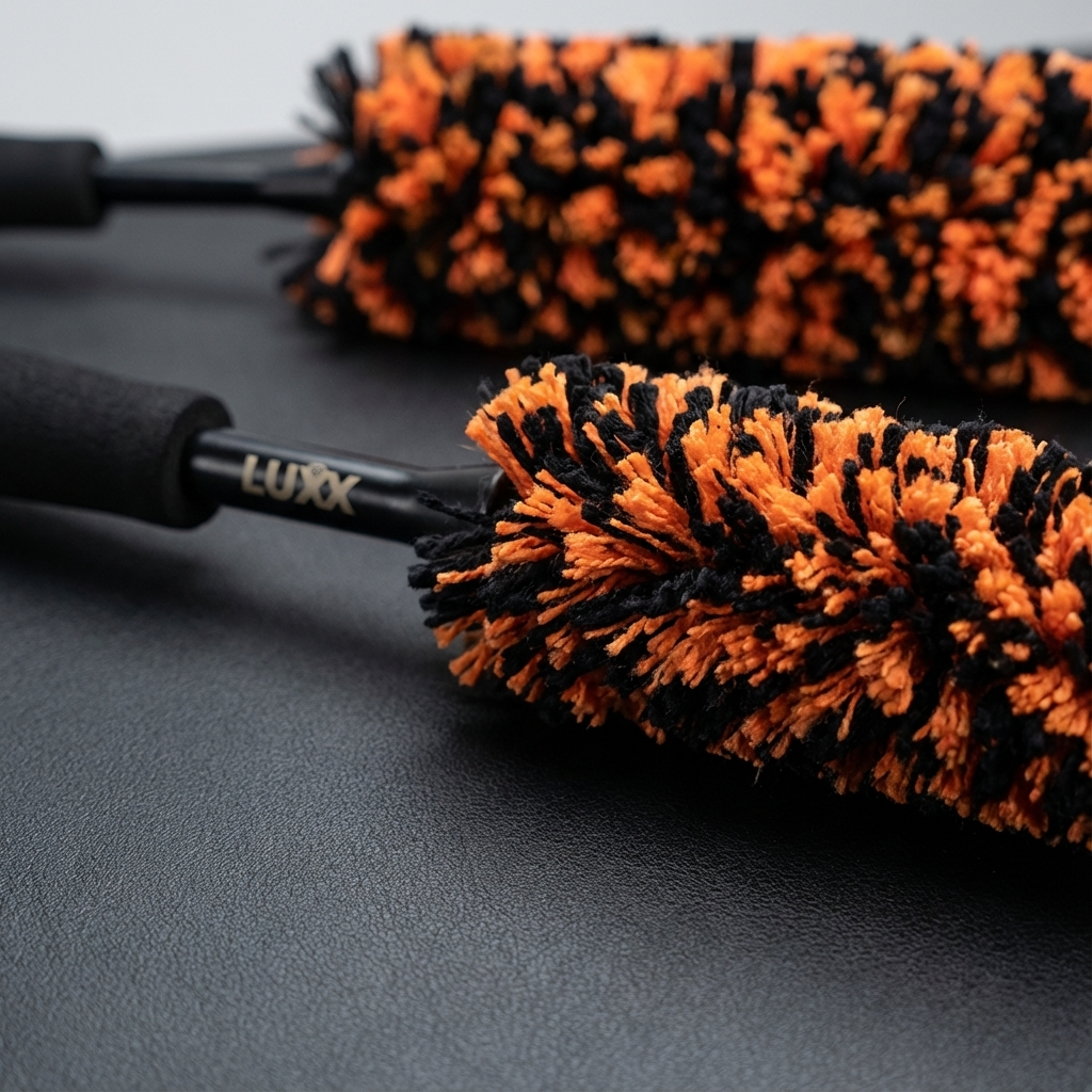LUXX Car Wheel Cleaning Brush – Smal & Big (Premium Velgenborstel Microvezel)