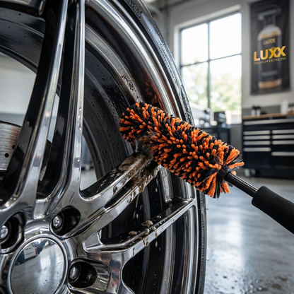 LUXX Car Wheel Cleaning Brush – Smal & Big (Premium Velgenborstel Microvezel)