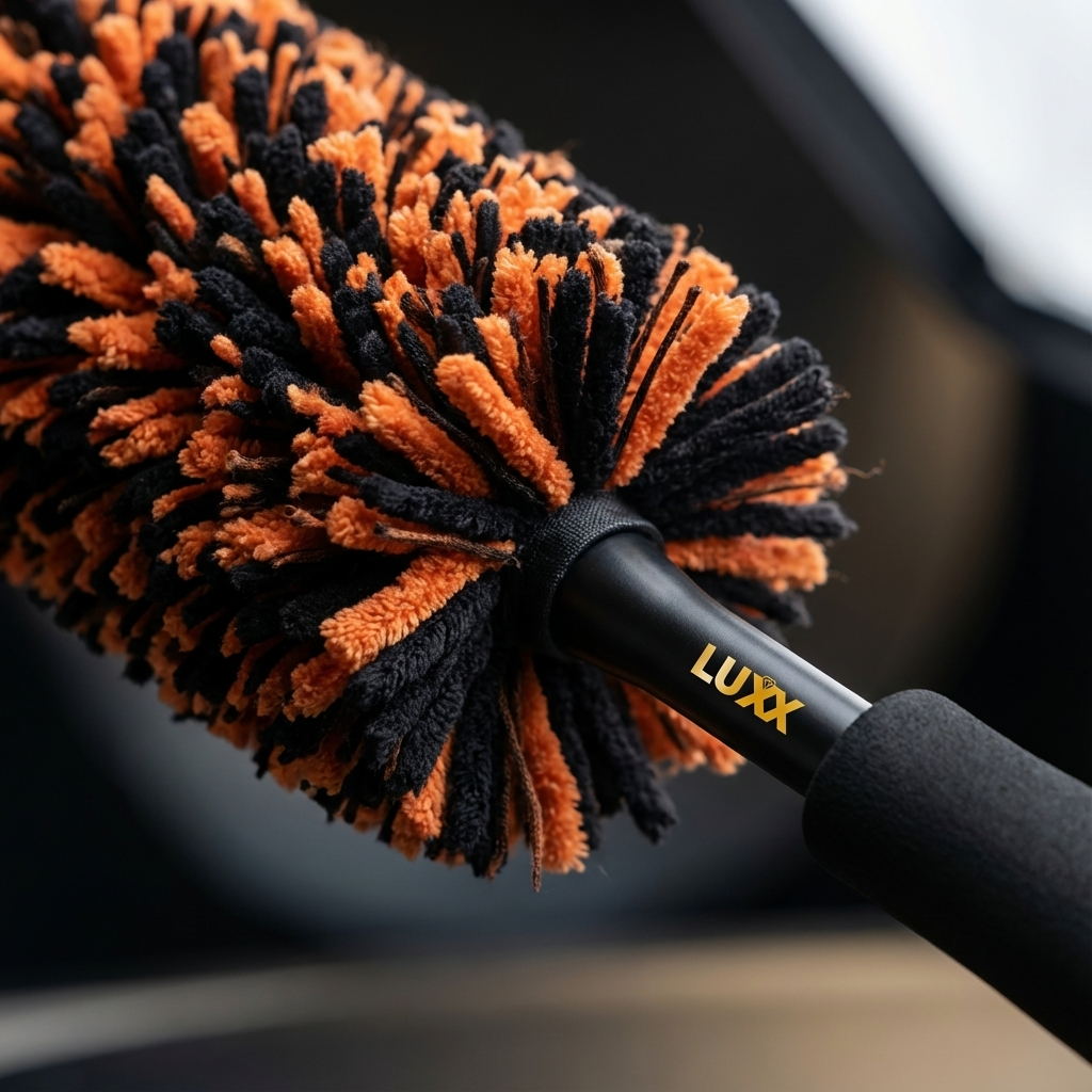 LUXX Car Wheel Cleaning Brush – Smal & Big (Premium Velgenborstel Microvezel)