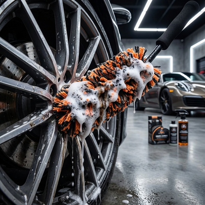 LUXX Car Wheel Cleaning Brush – Smal & Big (Premium Velgenborstel Microvezel)