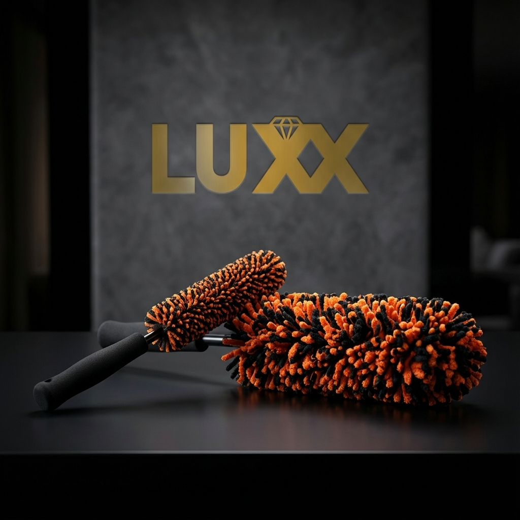 LUXX Car Wheel Cleaning Brush – Smal & Big (Premium Velgenborstel Microvezel)